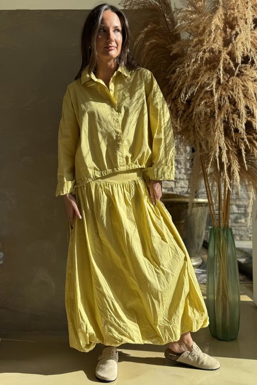 Paloma French Tuck Shirt Soft Ochre